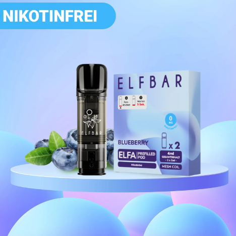 ELFA Pods by Elfbar Nikotinfrei - Blueberry (2er Packung)