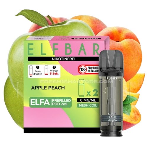 ELFA Pods by Elfbar Nikotinfrei - Apple Peach (2er Packung)